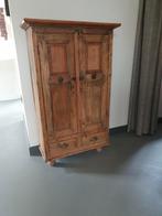 Teakhouten kast uit India met 2 lade + 2 deuren. 130x80x30cm, Ophalen