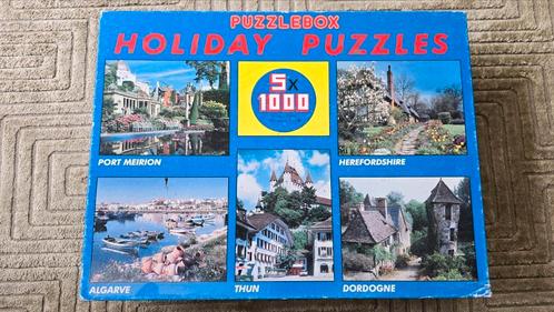 Puzzel: 5x 1000 stukjes - Wales, Portugal, Frankrijk etc., Hobby en Vrije tijd, Denksport en Puzzels, Zo goed als nieuw, Ophalen of Verzenden