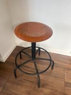 Vintage Industriële Kruk, Huis en Inrichting, Barkrukken, Ophalen, Gebruikt, In hoogte verstelbaar, 60 tot 90 cm