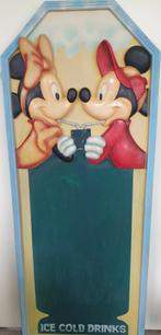 Houten Reclamebord / Krijtbord Mickey & Minnie Mouse Disney, Ophalen, Mickey Mouse, Gebruikt, Beeldje of Figuurtje