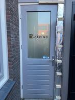 Buitendeur tuindeur hardhout met beslag 231,5x83cm rechtse, Doe-het-zelf en Verbouw, Deuren en Horren, Ophalen, Zo goed als nieuw