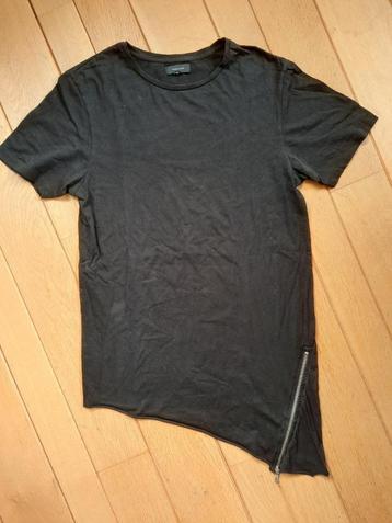 River Island t- shirt zwart met rits maat S - nieuw - beschikbaar voor biedingen