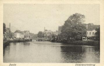 Zwolle - Diezerpoortenbrug - 1917 gelopen beschikbaar voor biedingen