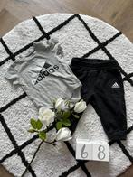 ZGAN grijs Adidas romper & zwarte jogging broek baby 68, Adidas, Jongetje of Meisje, Ophalen of Verzenden, Zo goed als nieuw