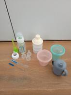 Dr. Brown 120 ml Fles + melkpoeder toren + 3x drinkbekers, Ophalen of Verzenden, Zo goed als nieuw, Overige typen