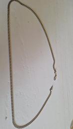 Zilveren gourmet ketting 2 mm breed en 60 cm lang., Sieraden, Tassen en Uiterlijk, Kettingen, Ophalen of Verzenden, Zilver, Zilver