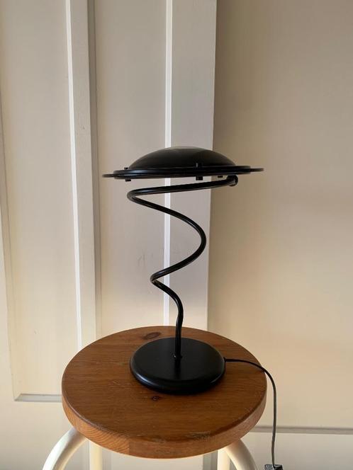 Vintage bureaulamp, Huis en Inrichting, Lampen | Tafellampen, Gebruikt, Minder dan 50 cm, Glas, Metaal, Ophalen