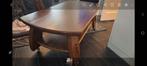 Zware Eiken Salontafel - Doe een bod!, Huis en Inrichting, Tafels | Salontafels, Ophalen, Gebruikt, 100 tot 150 cm, Klassiek
