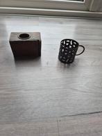 diverse waxinelicht houders, Huis en Inrichting, Woonaccessoires | Kandelaars en Kaarsen, Ophalen, Gebruikt, Overige materialen