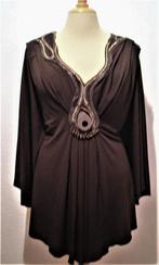 Bruine tuniek van Indiaanse designer Ranna Gill! L, Kleding | Dames, Blouses en Tunieken, Verzenden, Zo goed als nieuw, Maat 42/44 (L)