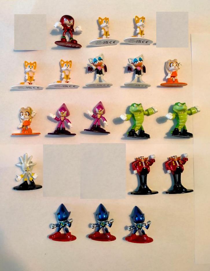Sonic the Hedgehog die-cast Nano metalfigs figuren divers, Verzamelen, Stripfiguren, Zo goed als nieuw, Beeldje of Figuurtje, Ophalen of Verzenden