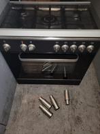 Bestron  zwart gasfornuis 80 cm breed, Witgoed en Apparatuur, Fornuizen, 60 cm of meer, Ophalen of Verzenden, Zo goed als nieuw