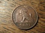Belgie 2 Centimes 1911, Vlaams, koning Albert I #585, Verzenden, Brons, Losse munt