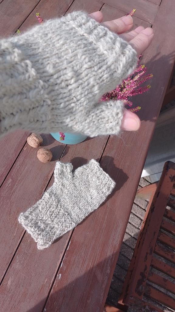 Alpaca polswarmers crème handgemaakt - heel zacht, Kleding | Dames, Mutsen, Sjaals en Handschoenen, Nieuw, Handschoenen, Maat 38/40 (M)