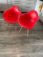 Design kuipstoel, Huis en Inrichting, Stoelen, Twee, Nieuw, Rood, Ophalen
