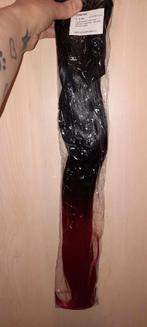 Paardenstaart zwart met rood haar extension attitude, Ophalen of Verzenden, Nieuw, Pruik of Haarverlenging