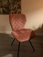 Oud roze eettafel stoelen + poef, Ophalen, Gebruikt, Overige kleuren, Vier