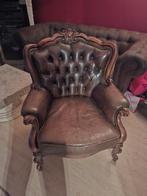 Chesterfield stoel, Ophalen, Gebruikt, Twee, Bruin