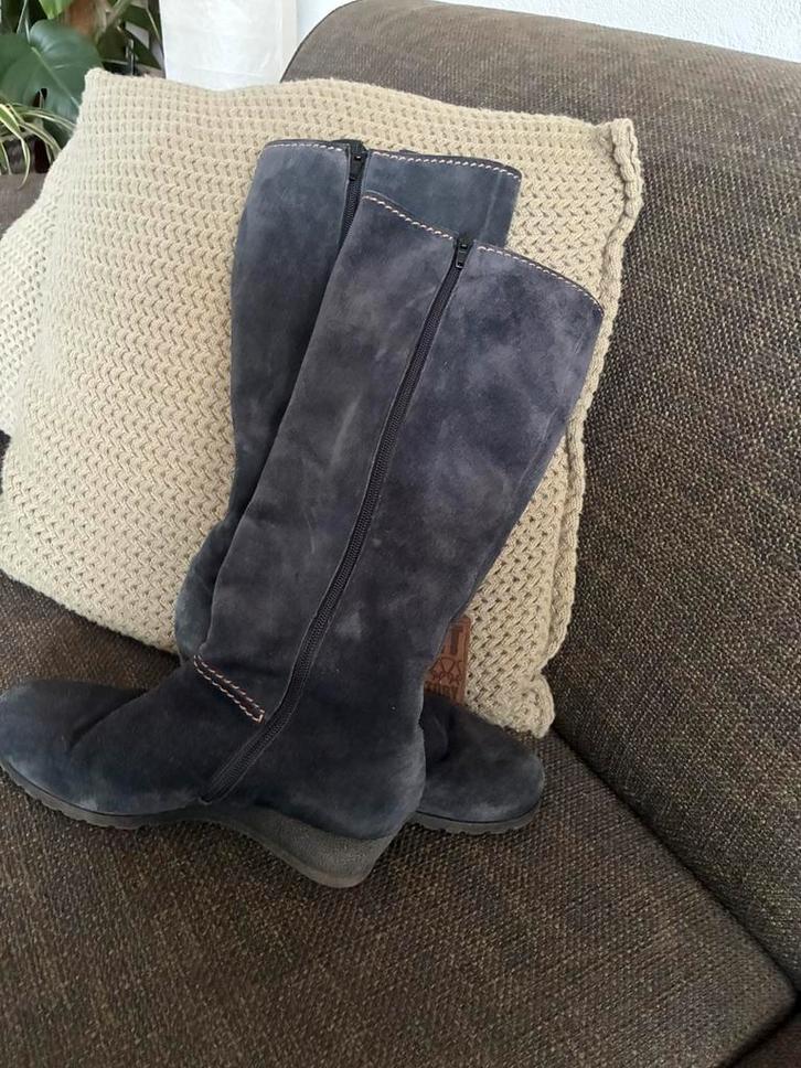 Gabor hoge laarzen blauw sleehak mt 7 (40,5), Kleding | Dames, Schoenen, Gedragen, Hoge laarzen, Blauw, Ophalen of Verzenden