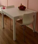 IKEA Bjursta Eettafel - Vierkant - Wit, Huis en Inrichting, Tafels | Eettafels, Ophalen, Gebruikt, 50 tot 100 cm, Vierkant