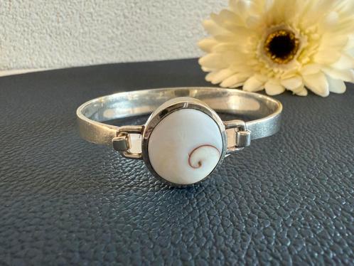 R226/ Massief Zilveren SHIVA Shell armband, Sieraden, Tassen en Uiterlijk, Armbanden, Gebruikt, Zilver, Zilver, Verzenden