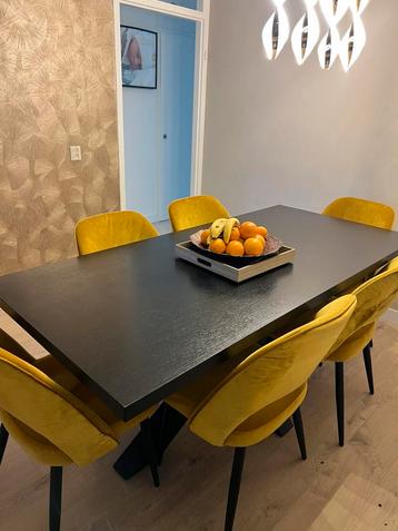 Eettafel met 6 eetkamerstoelen! 