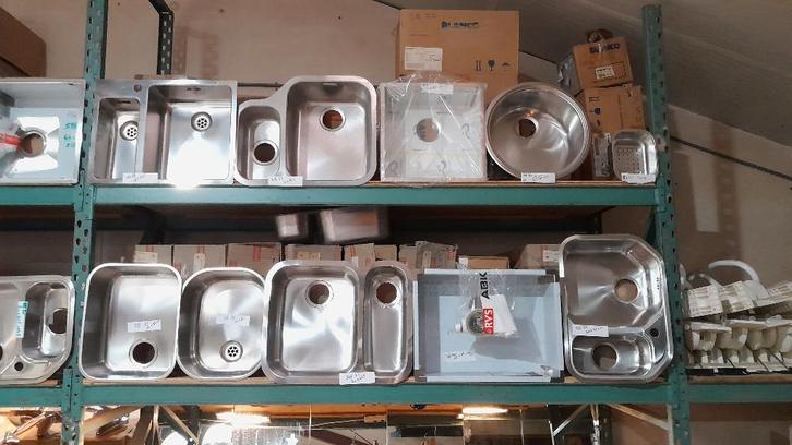 RVS Spoelbakken Caresi Franke ABK Reginox Blanco, Huis en Inrichting, Keuken | Keukenelementen, Nieuw, Minder dan 100 cm, 50 tot 100 cm