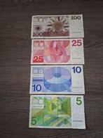 Setje biljetten 5 t/m 100 gulden Erflaters (jaren 60-70), Postzegels en Munten, Bankbiljetten | Nederland, Ophalen of Verzenden