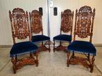 Stoelen, Notenhout, prachtig snijwerk, Barok, 1700-1725, Ophalen