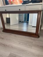 Mooie Wandspiegel met Houten Frame, Ophalen, Gebruikt, 100 tot 125 cm, Minder dan 100 cm