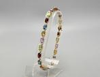 Gouden  Vintage tennisarmband met edelstenen. 2025/361