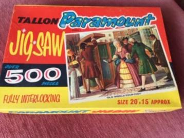 Antiek Jip-Saw Paramount puzzel Old World Courtesy beschikbaar voor biedingen