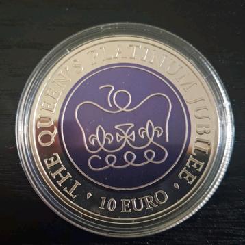 MALTA €10 ZILVER PROOF 2022 THE QUEENS PLATINUM JUBILEE beschikbaar voor biedingen
