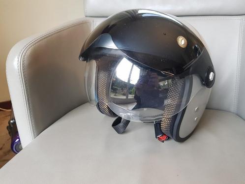 Motorhelm / jethelm - zeer netjes, Motoren, Kleding | Motorhelmen, Jethelm, XL, Overige merken, Tweedehands, Ophalen