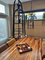 Industriële hanglampen, Huis en Inrichting, Lampen | Hanglampen, Ophalen, Zo goed als nieuw, Industrieel, Metaal