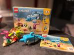 LEGO Creator set 31128 met dolfijn en schildpad, Ophalen of Verzenden, Zo goed als nieuw