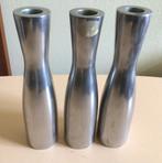 3 vintage Ikea kandelaars, Göta, Erika Pekkari, aluminium, Gebruikt, Overige kleuren, Ophalen of Verzenden, Metaal