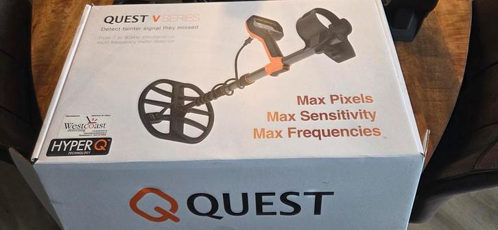 Quest V80 Metaaldetector - Nieuwstaat!, Hobby en Vrije tijd, Metaaldetectors, Zo goed als nieuw, Meer dan 30 cm, Overige merken