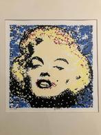 Marilyn Monroe zeefdruk (blauw) van kunstenaar Ad van Hassel, Ophalen of Verzenden