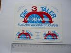 sticker oud DIE 3 TALER Vel wintersport oostenrijk Flachau, Verzenden, Zo goed als nieuw, Bedrijf of Vereniging