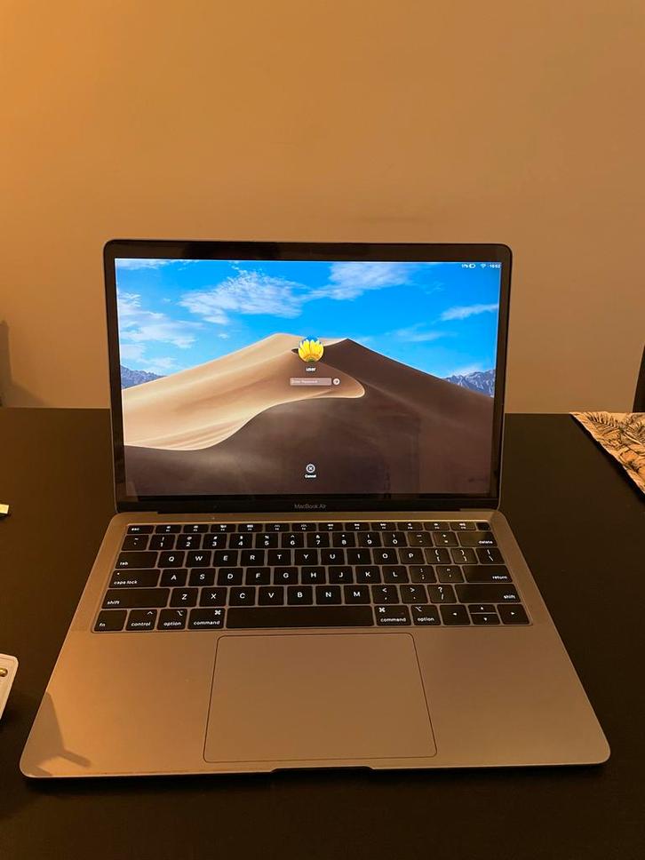 MacBook Air 2019 - 13" Retina, Computers en Software, Apple Macbooks, Gebruikt, MacBook Air, 13 inch, Minder dan 2 Ghz, 128 GB of minder