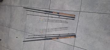 2x tricast trophy triune heavy feeder incl 6 toppen beschikbaar voor biedingen