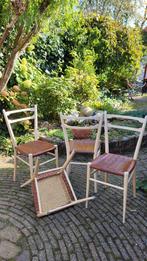 Vintage Keukenstoelen, Jaren '50 - Set van 4, Huis en Inrichting, Stoelen, Ophalen, Gebruikt, Vier