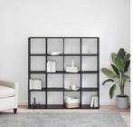 4x4 Vakkenkast / Boekenkast - Zwart, Huis en Inrichting, Ophalen, Zo goed als nieuw