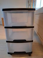 plastic laden kastje, Zo goed als nieuw, 3 of 4 laden, Minder dan 100 cm, 25 tot 50 cm