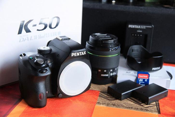Pentax k-50 camera set, Audio, Tv en Foto, Fotocamera's Digitaal, Gebruikt, Spiegelreflex, Pentax, Minder dan 4 keer, Ophalen of Verzenden