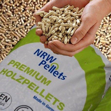 Houtpellets voor pelletkachel, NRW pellets: AFGEHAALD, Tuin en Terras, Haardhout, Blokken, Overige houtsoorten, Minder dan 3 m³