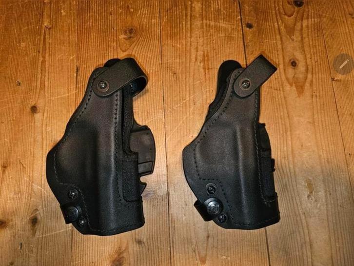 Diverse pistoolholsters canvas leder NL leger, Verzamelen, Militaria | Algemeen, Landmacht, Nederland, Ophalen of Verzenden