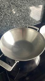Demeyere 5 wokpan, Huis en Inrichting, Ophalen, Rvs, Wok, Inductieplaat