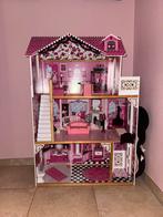 Houten Poppenhuis met Accessoires - Gebruikt, Ophalen, Gebruikt, Poppenhuis